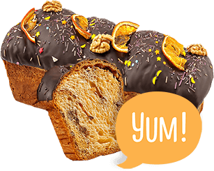 Brodețchi Cozonac cu Nuci și Petale de Trandafir, 800g