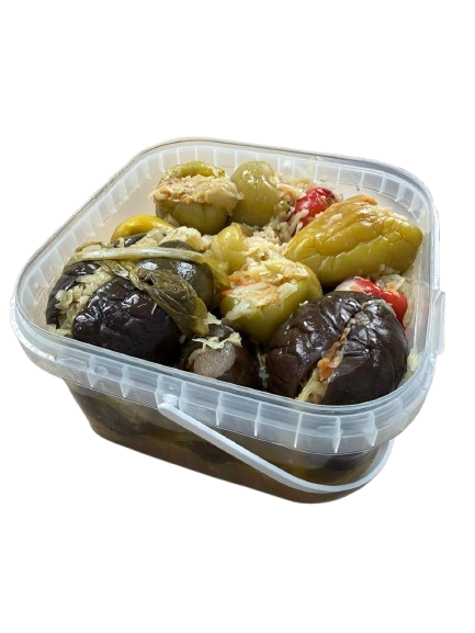 Ardei și vinete murate umplute de casă 2,5kg