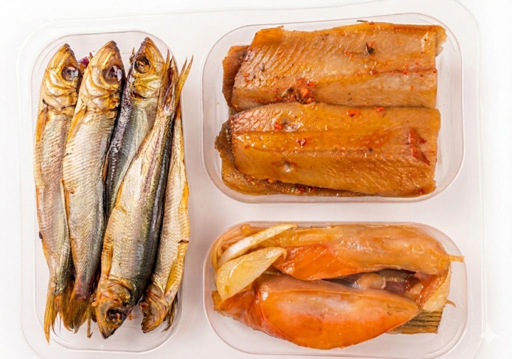 Trio #4 Salaca, hareng, ventre de saumon, fumés à froid 650g